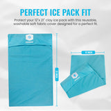ICEWRAPS Extra Cover 12x21 compatibilite-argile : utilisable avec packs ICEWRAPS.