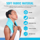ICEWRAPS housse lavable 7x28 pour le cou, entretien facile et réutilisable.