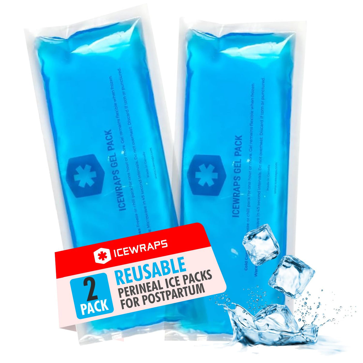 ICEWRAPS poche gel flexible froid : soulagement rapide après l'effort.