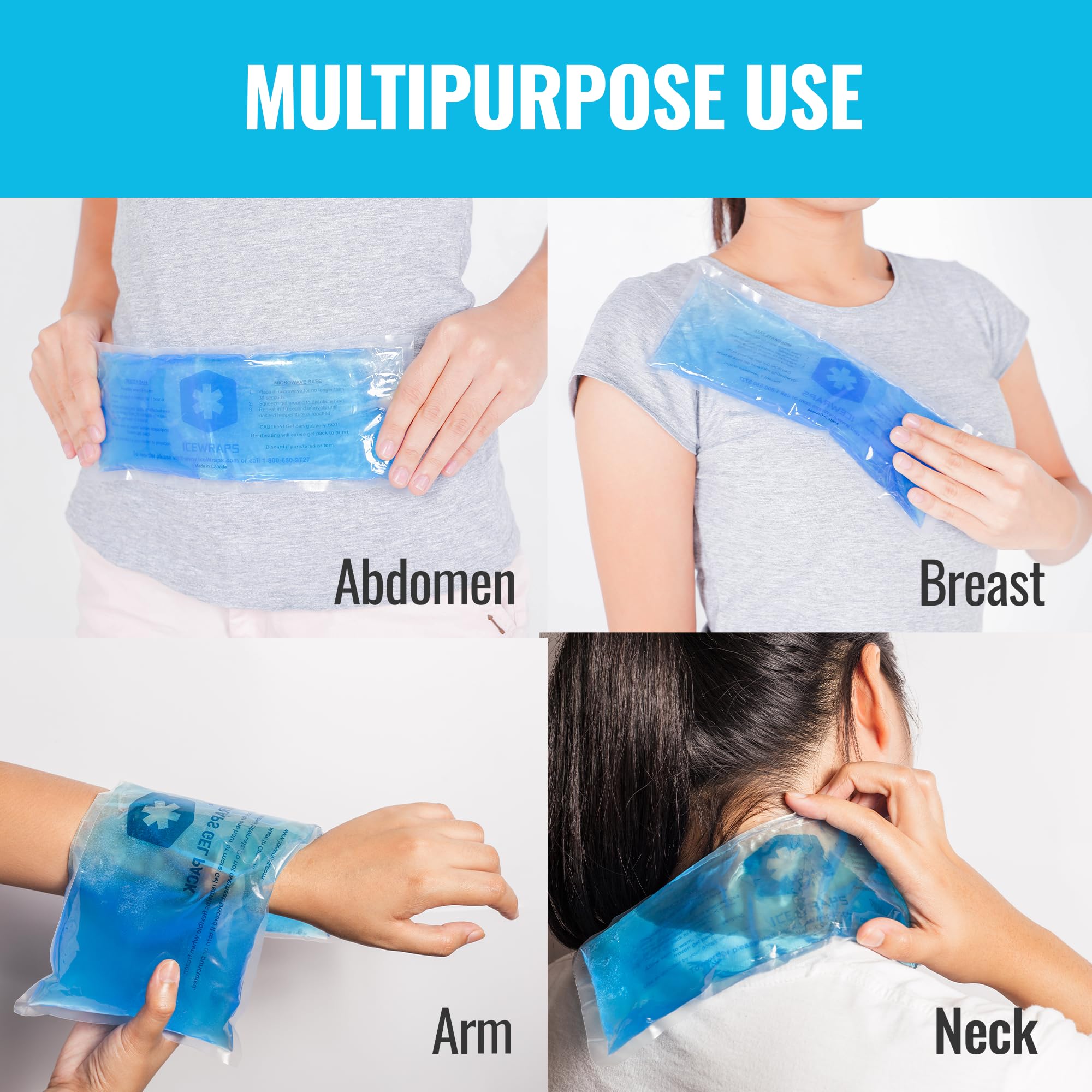 ICEWRAPS utilisation post-chirurgie : récupération douce et sécurité.