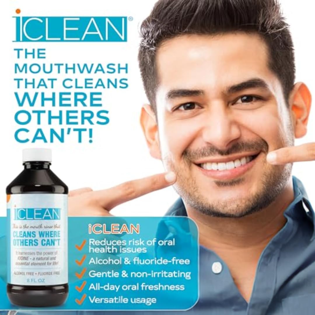 iCLEAN emballage élégant, solution buccale au quotidien.