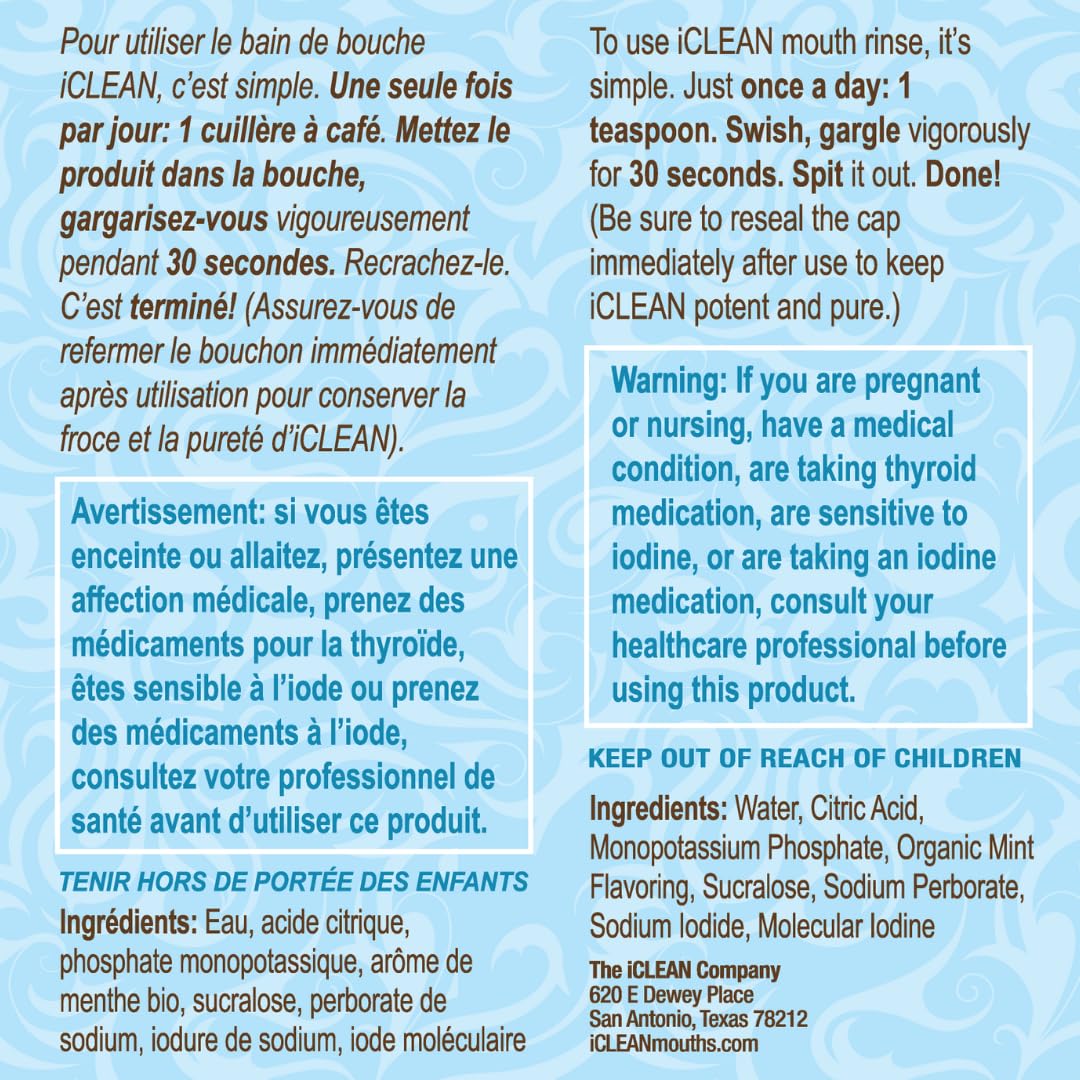 iCLEAN formule sans alcool et fluor, alternative sûre.