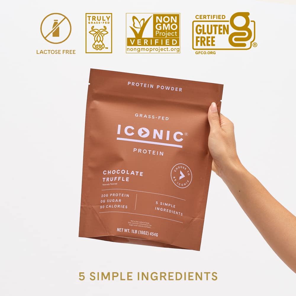Iconic Protéine Chocolat Truffe, cuisine recette sans sucre ajouté pour cuisiner protéiné.
