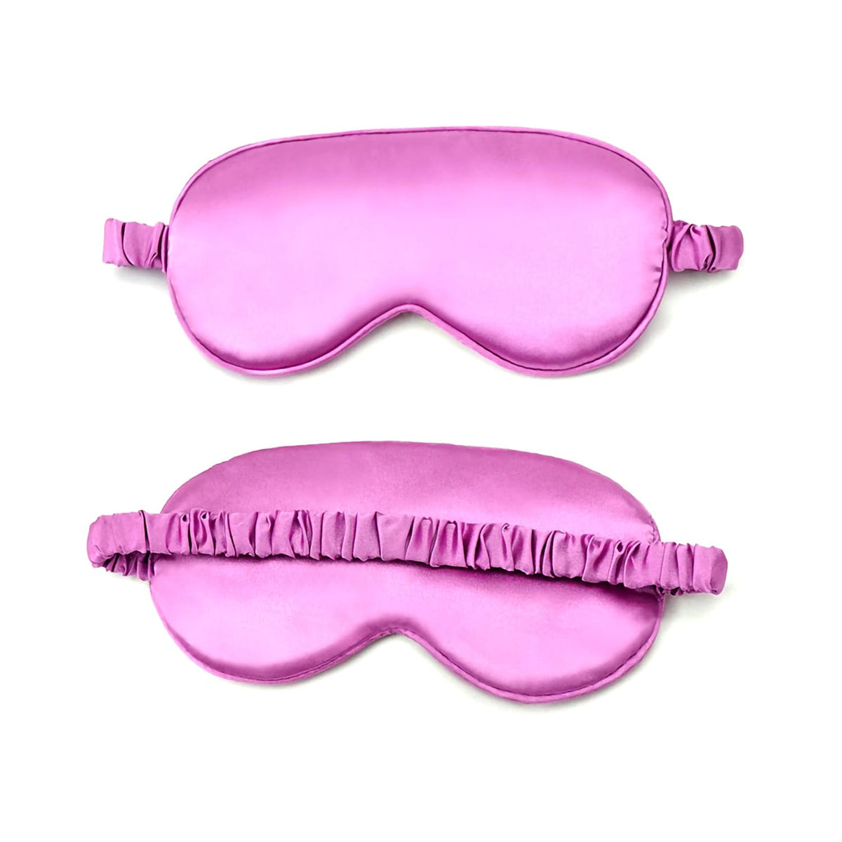 ICSTM masque yeux en soie avec sangle ajustable pour un sommeil sans lumière.