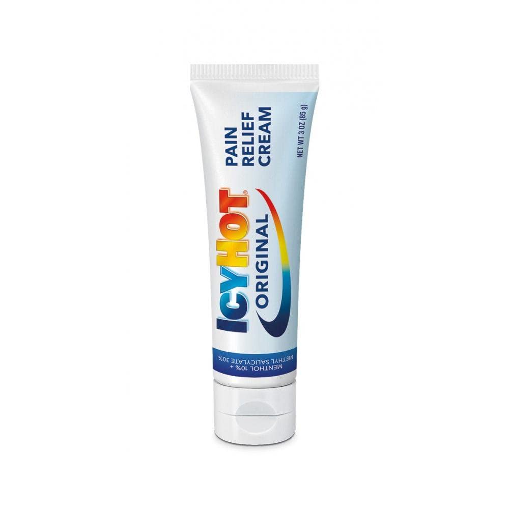 Etiquette Icy Hot sur la bouteille, utilisation facilitée.