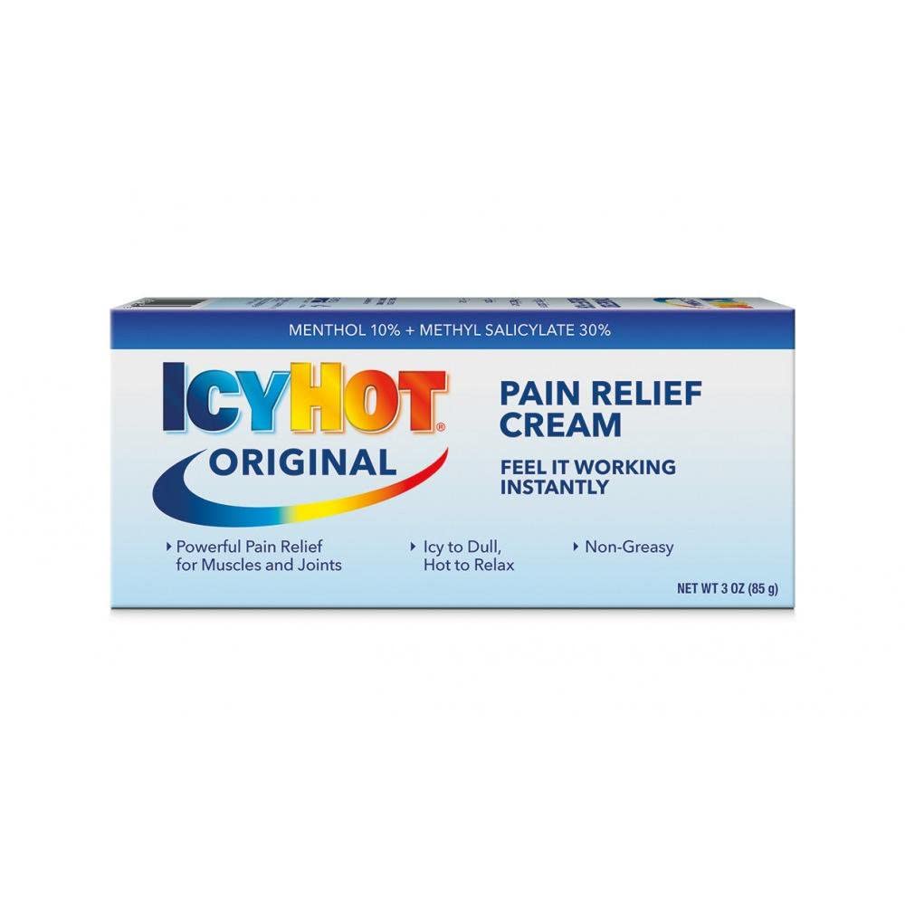 Etiquette claire Icy Hot facilitant l utilisation a domicile.