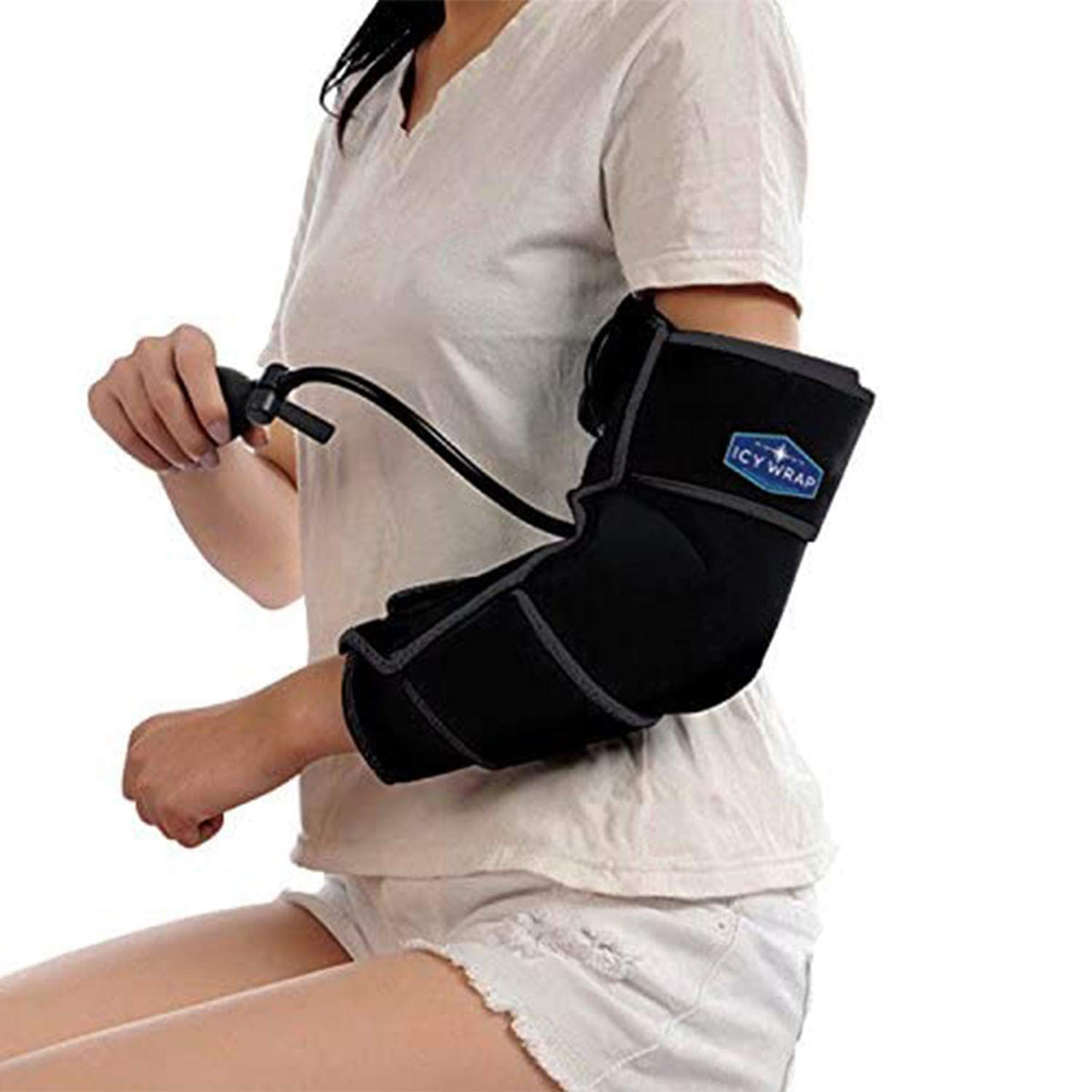 Icy Wrap compresse glace coude: couverture complète et réduction ciblée de la douleur.