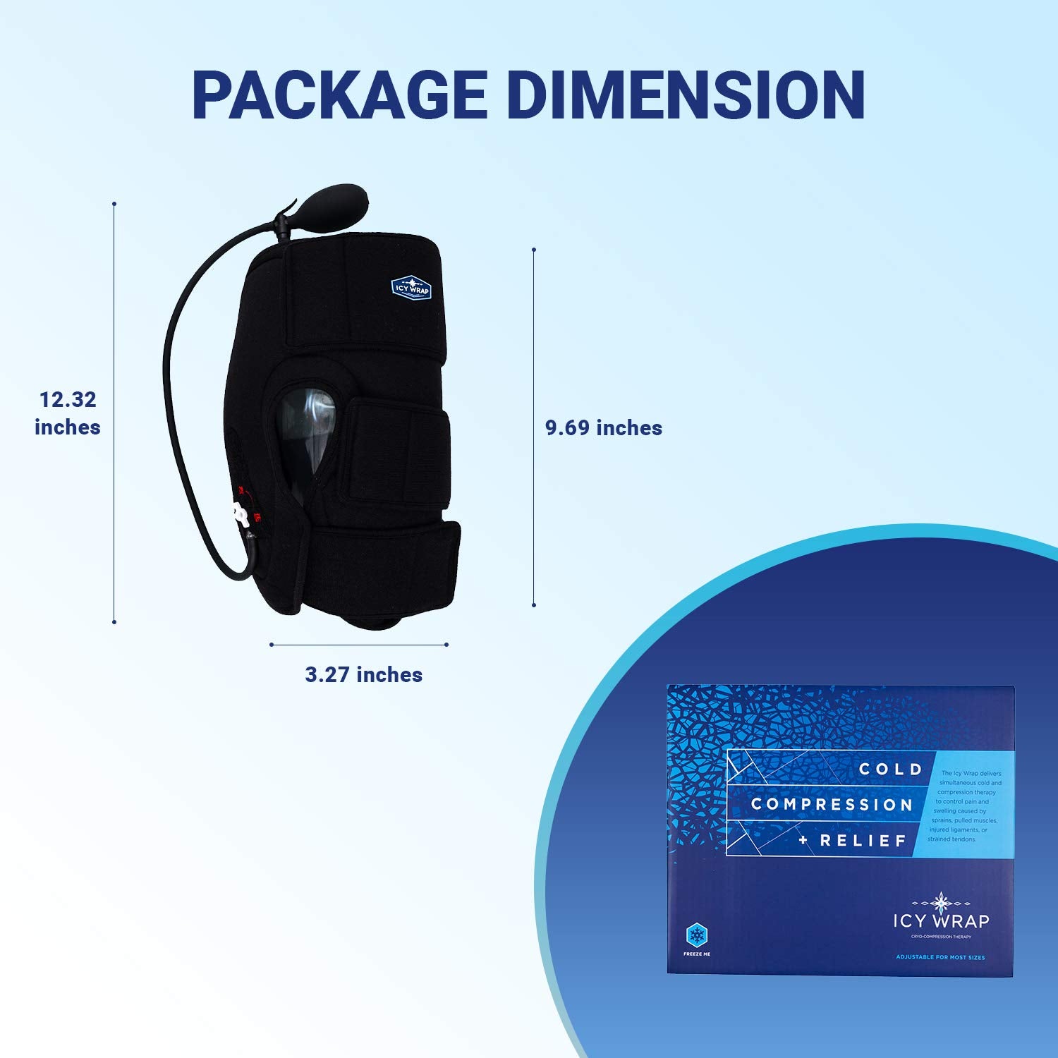 Boîte de rangement pratique Icy Wrap pour stockage et transport.