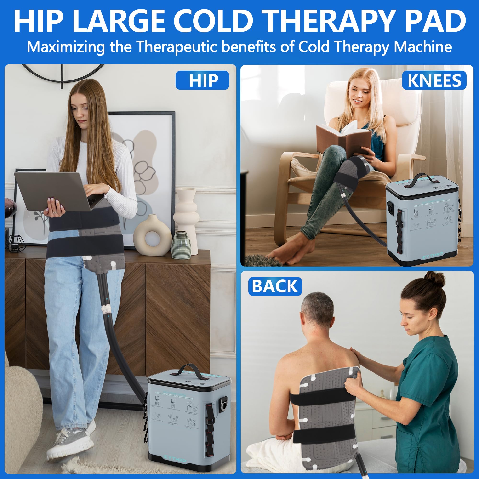 ICYTHRP bac isolé à 3 étages, rétention de froid durable.