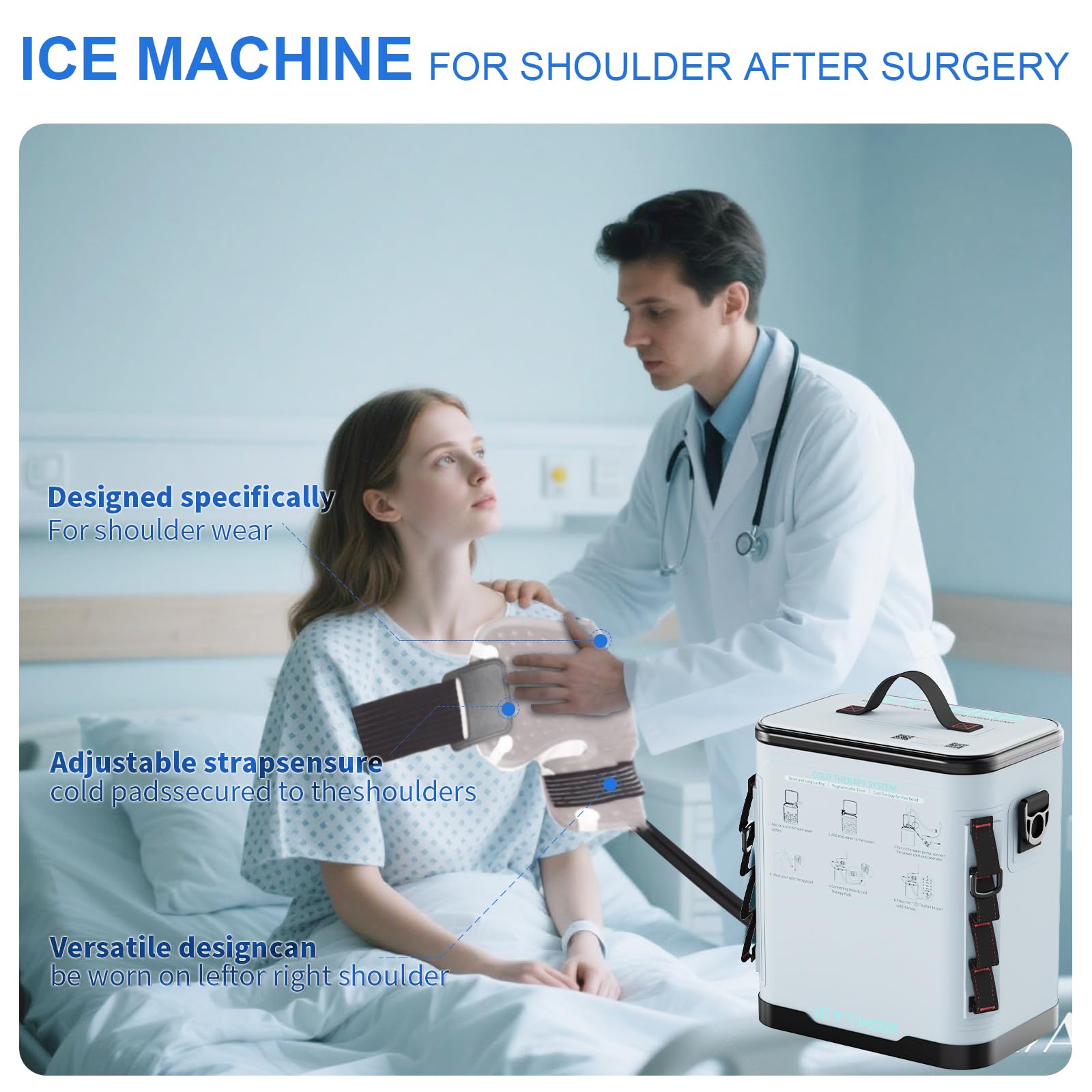 ICYTHRP seau isolé 3 niveaux assurant une thérapie continue et durable.