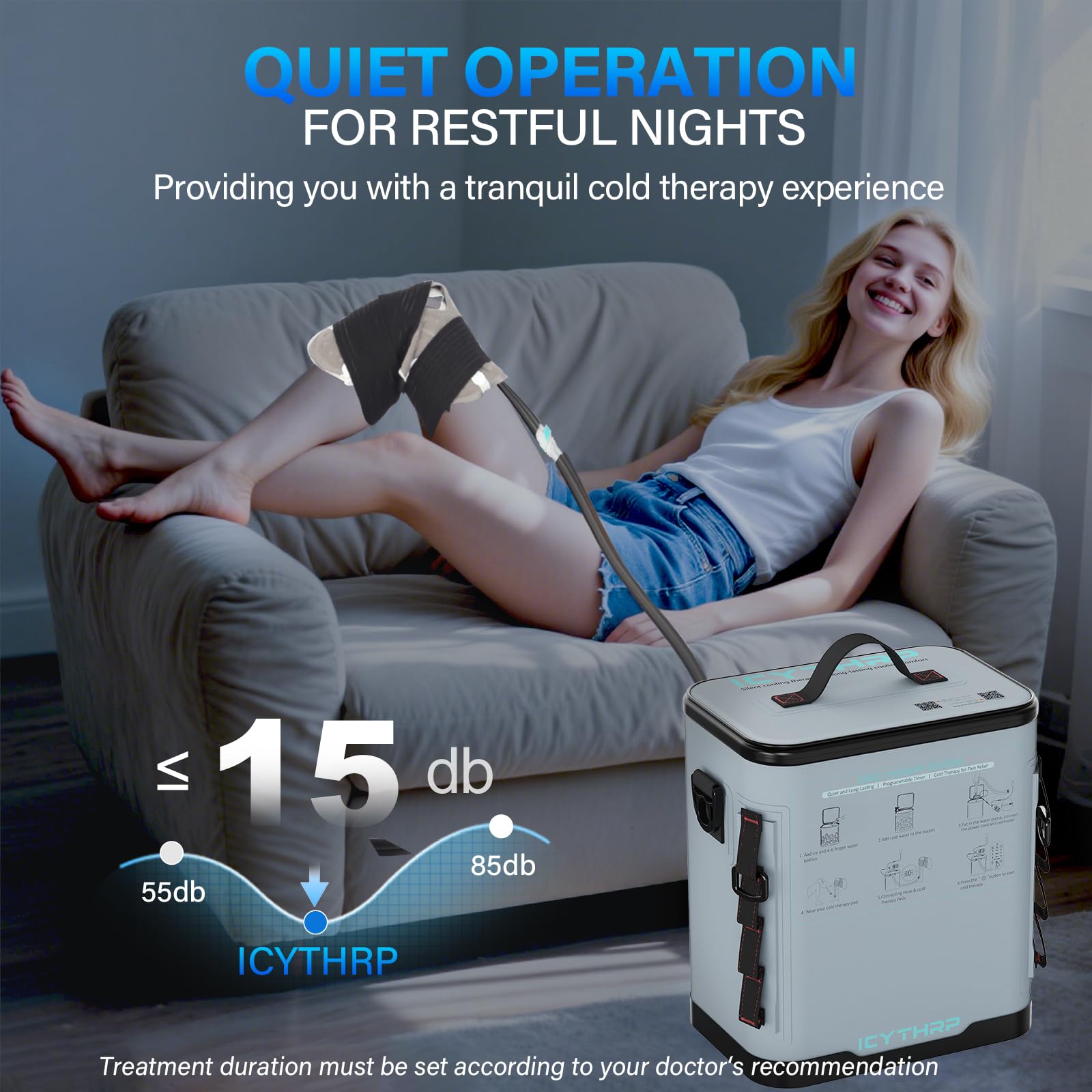 ICYTHRP tampon-genou-douce - couverture adaptée et confortable.