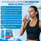 ICYVIBES: emballage voyage tablettes eau hydrogène, pratique en déplacement.
