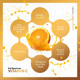 Ideal Infusion Vitamine C: acerola et bioflavonoïdes visibles dans la formulation végétale.