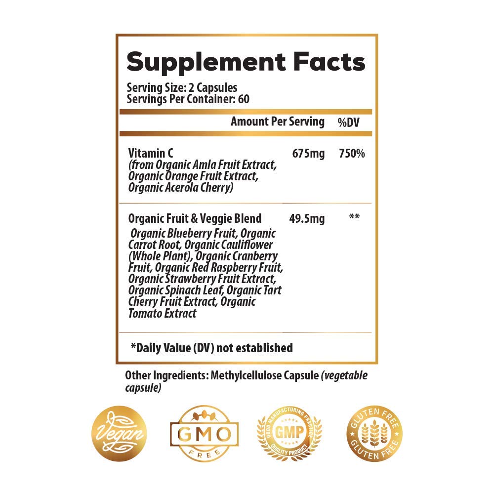 Ideal Infusion Vitamine C: étiquette biologique, emballage clair pour choix sain.