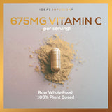 Ideal Infusion Vitamine C: tableau des ingrédients végétaux et cofactors naturels.