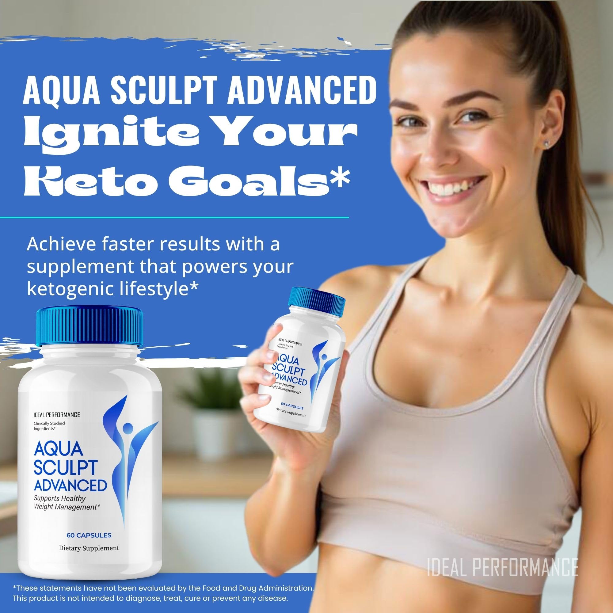 Gélules Aqua Sculpt prêtes à être prises, dose journalière simple.