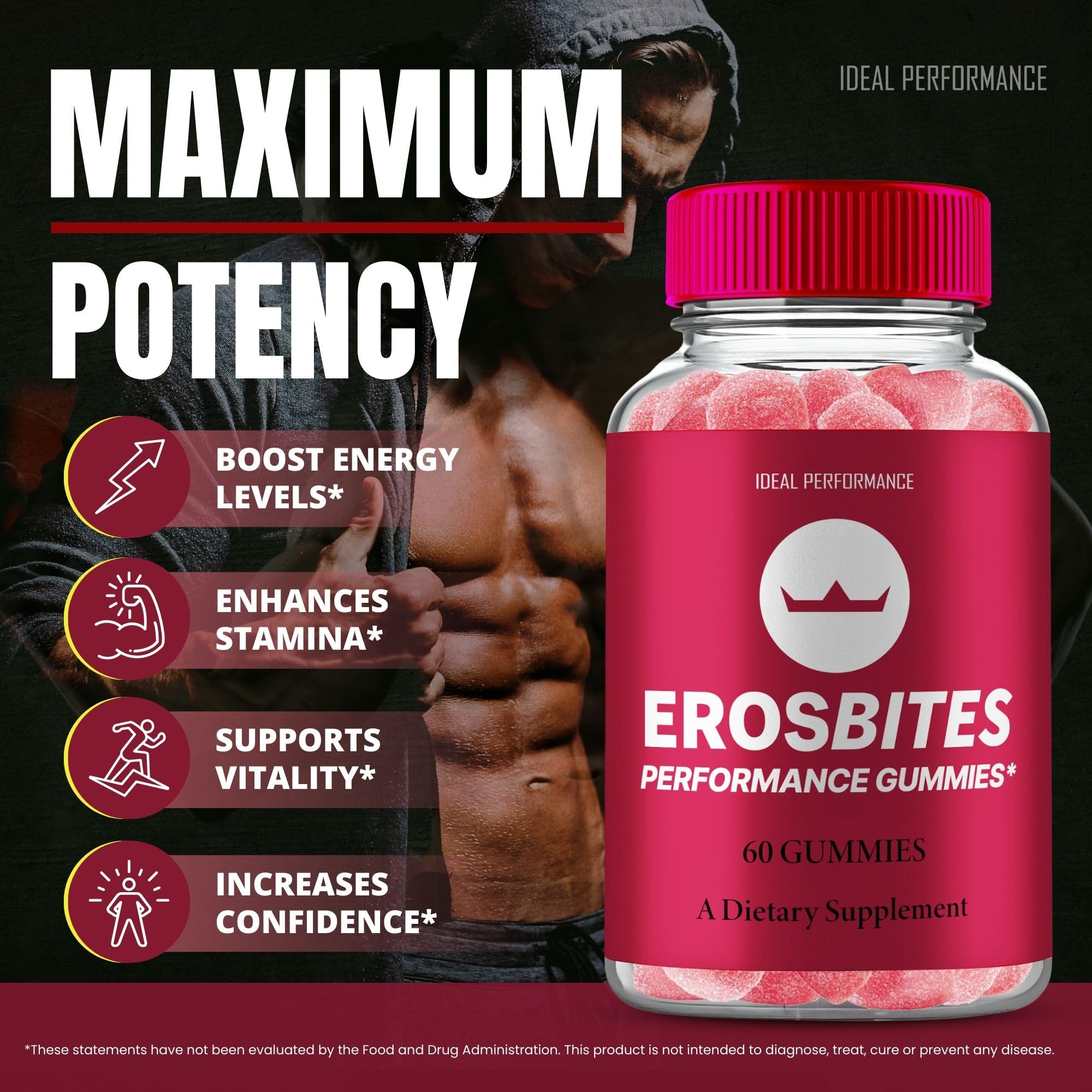 Texture fruitée des gommes Eros Bites prête à être dégustée