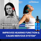 NeuroQuiet pack-2-bouteilles par IDEAL PERFORMANCE, pratique pour la routine auditive.