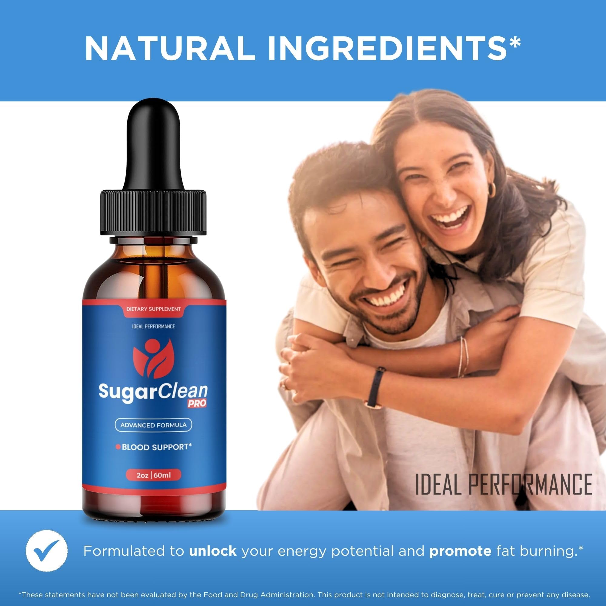 Formulation puissante et naturelle de Sugar Clean Pro Gouttes pour un soutien discret.