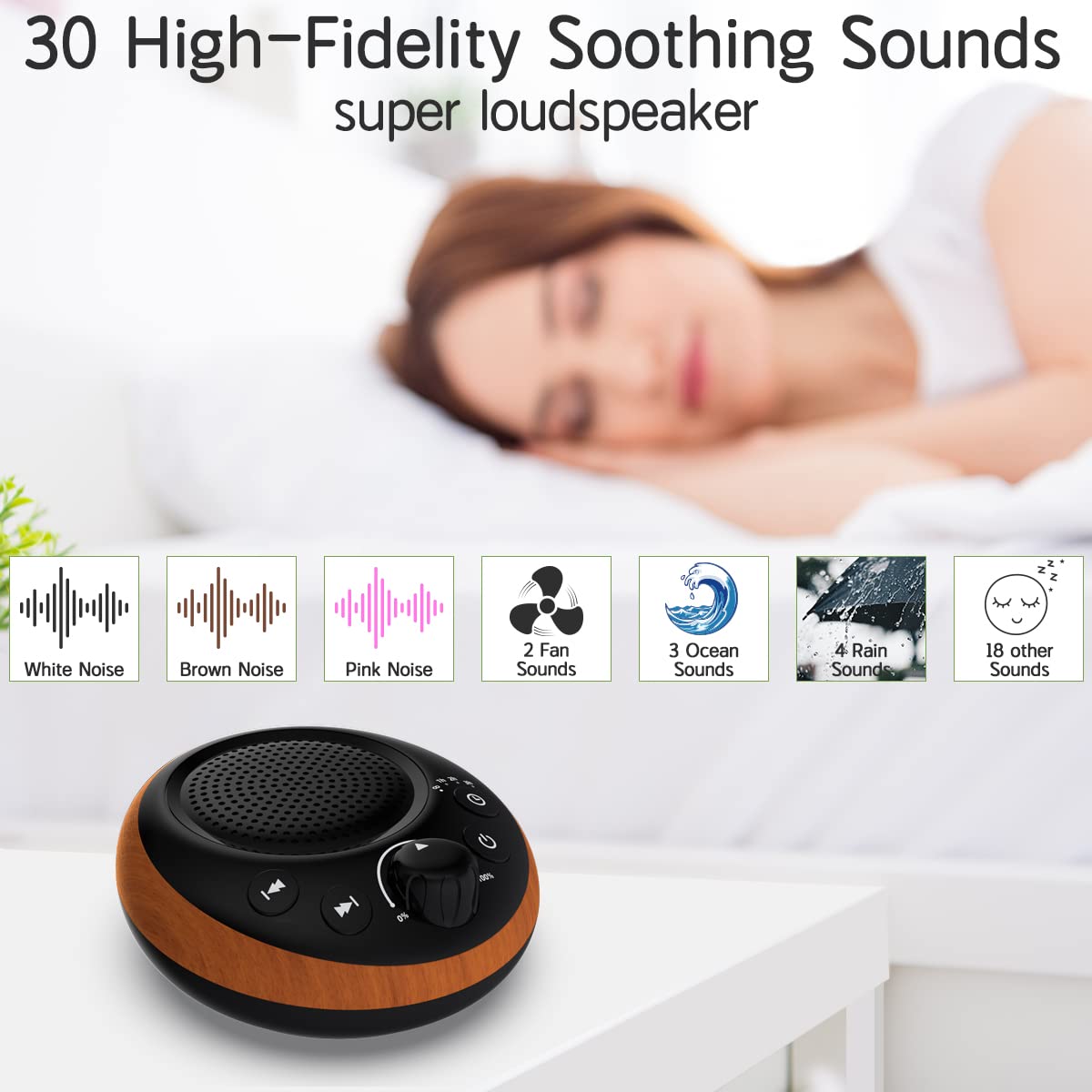 iDealSleep: bruit blanc pour masquer les nuisances et favoriser le sommeil