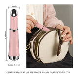 Ideal Swan Eye Massager Rose – nettoyage facile et capuchon protecteur après séance.