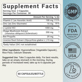 Prise matinale des gélules Ideal Wellness L-Lysine, routine pratique.