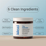 Zinc et vitamine C chez Ideal Wellness soutiennent les défenses naturelles.