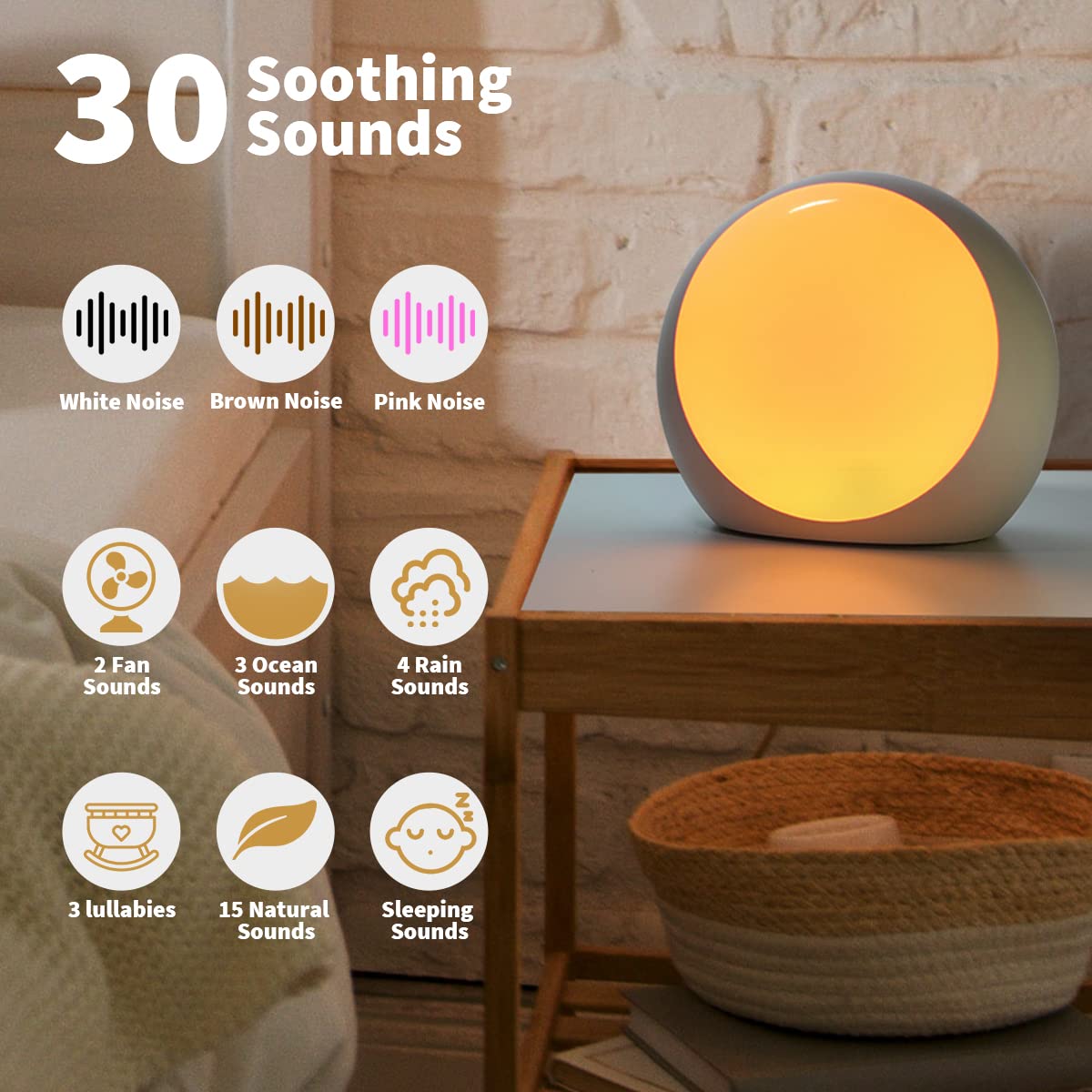 Idealsleep lumières nocturnes 12 couleurs – ambiance rassurante pour bébé et nuit paisible.