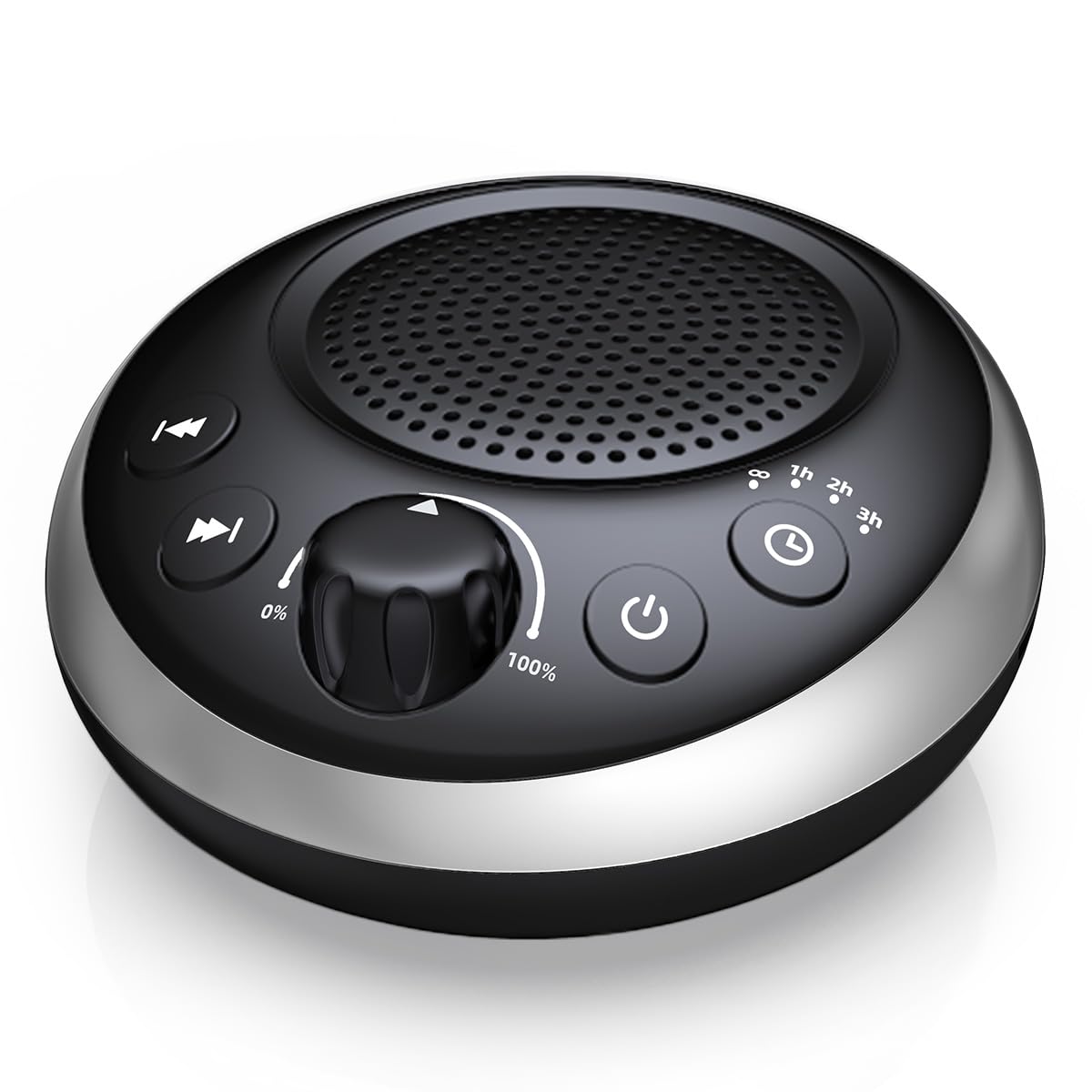Idealsleep machine-sons-30-face : vue frontale montrant les nombreux sons apaisants.