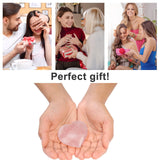 Ideayard cadeau Coeur quartz rose, symbole d'affection pour offrir.