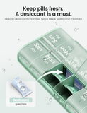 Ideerfit Boîte pilules portable avec poignée, facile à transporter au quotidien.