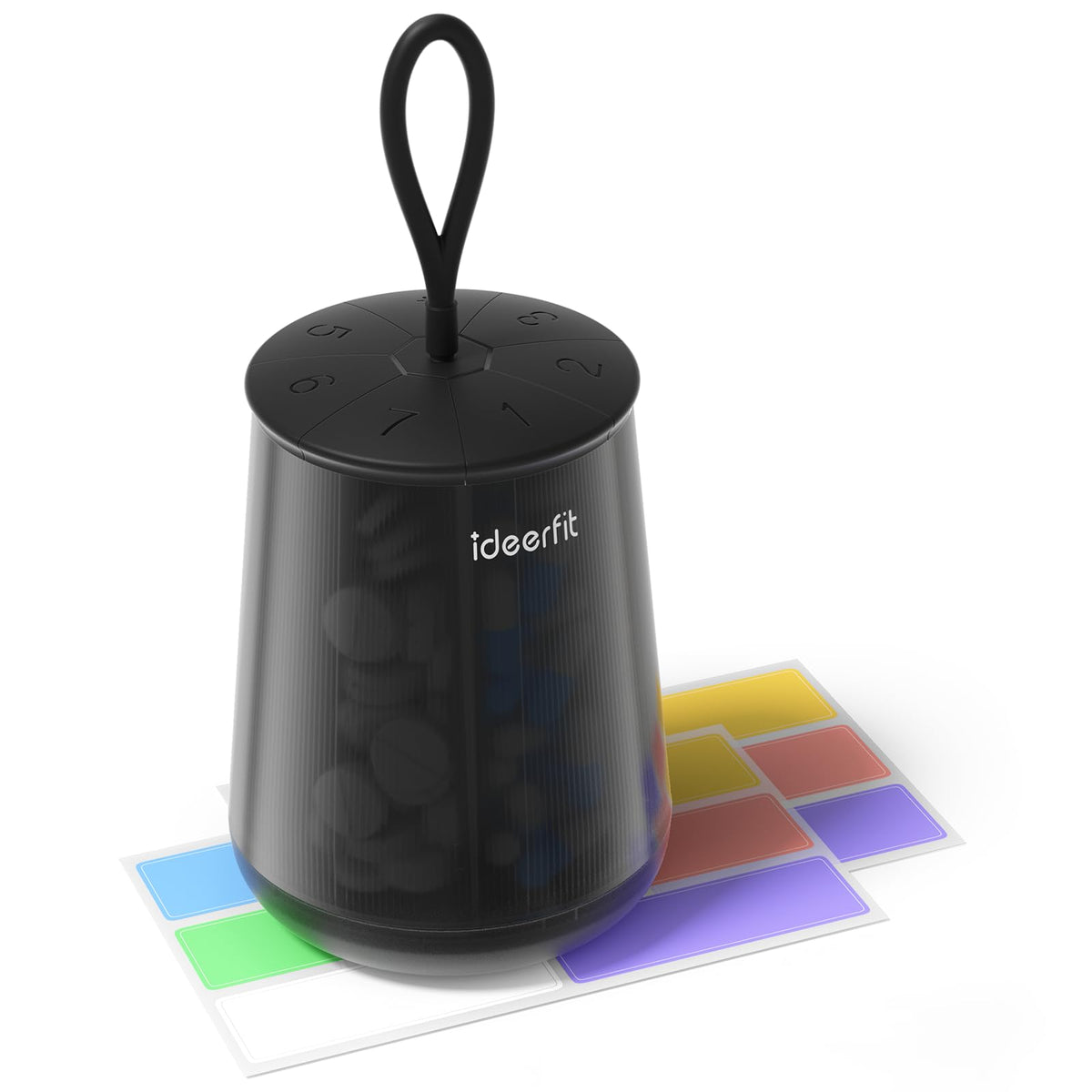 Ideerfit organisateur pilules grand 7 compartiments pour une routine quotidienne sans confusion