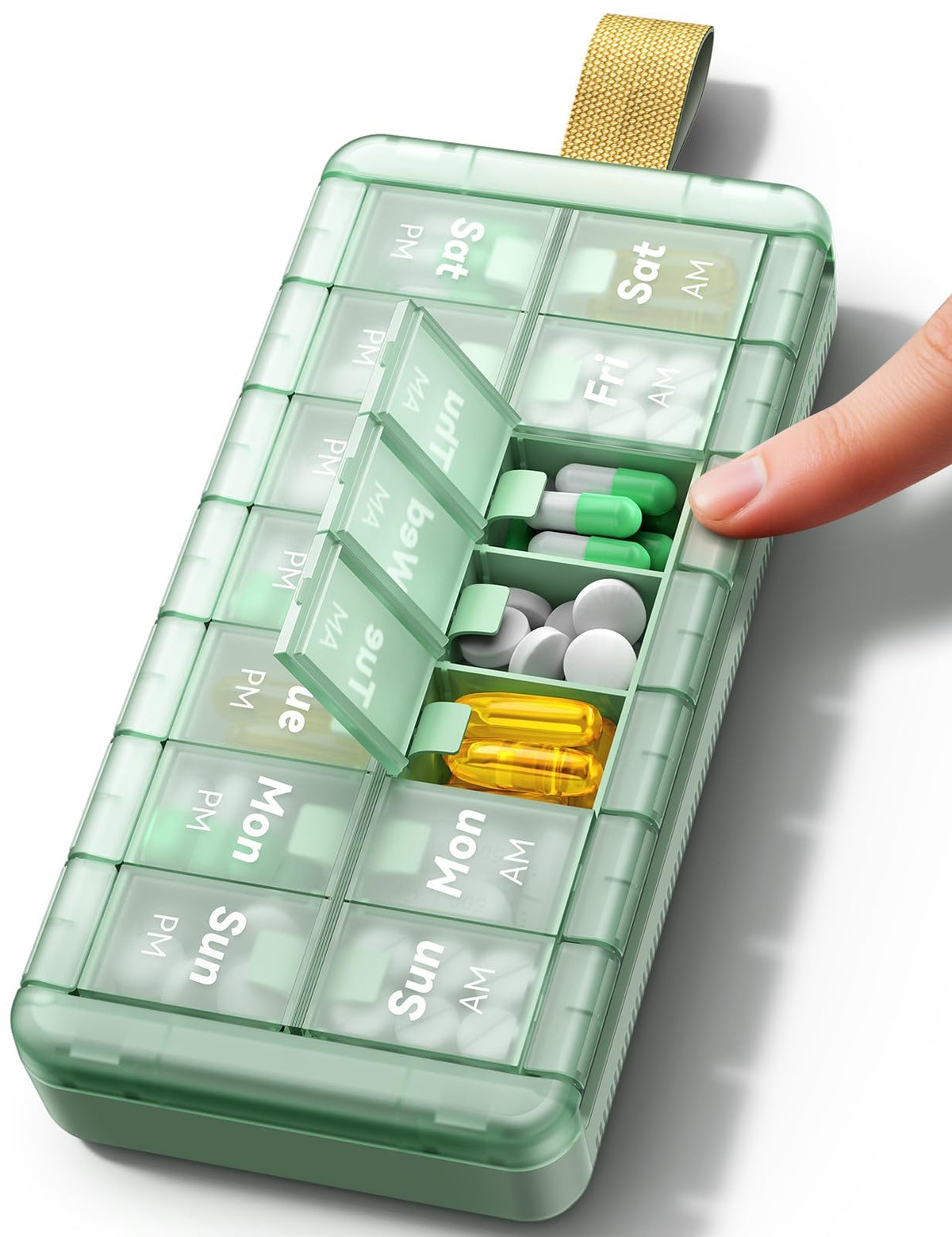 Ideerfit AM PM — Organisateur hebdomadaire 14 cases pour planifier facilement votre semaine.