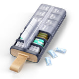 Ideerfit Organiseur pilules semaine matin soir, sept jours, pratique et portable.