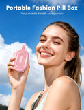 Ideerfit pilulier voyage rose, design compact et facile d’accès.