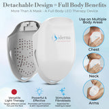 iDerma masque-led conception hygiénique et facile à nettoyer