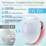 iDerma masque-led rouge-infrarouge, lumière puissante pour revitaliser la peau