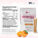 IDLife Orange Energy Drink en poudre se dissout facilement dans l'eau
