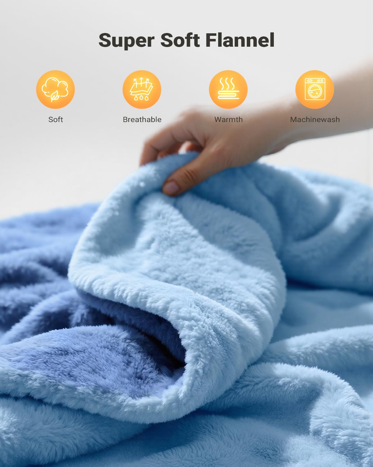 iDOO Flanelle ultra-douce procure un toucher velouté sur la peau.