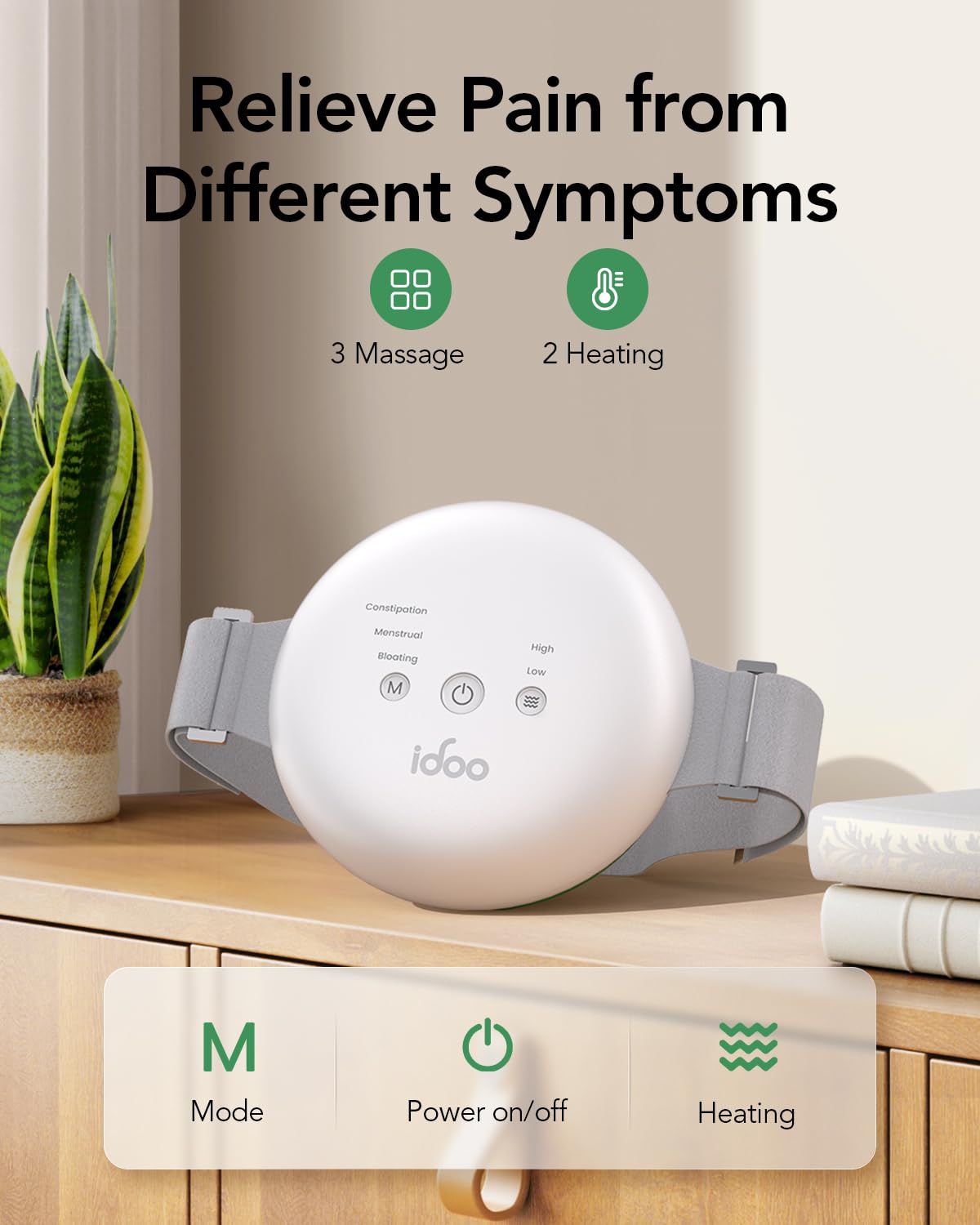 iDOO Masseur ventre design ergonomique s’adapte au corps