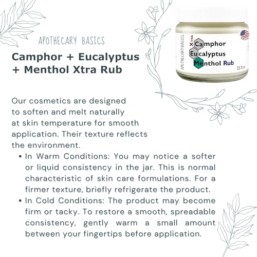IEG Store Camphor+Eucalyptus+Menthol Xtra Rub – fabriqué en Ohio, États-Unis