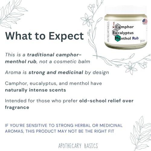 IEG Store Camphor+Eucalyptus+Menthol Xtra Rub – ingrédients naturels et parfum neutre