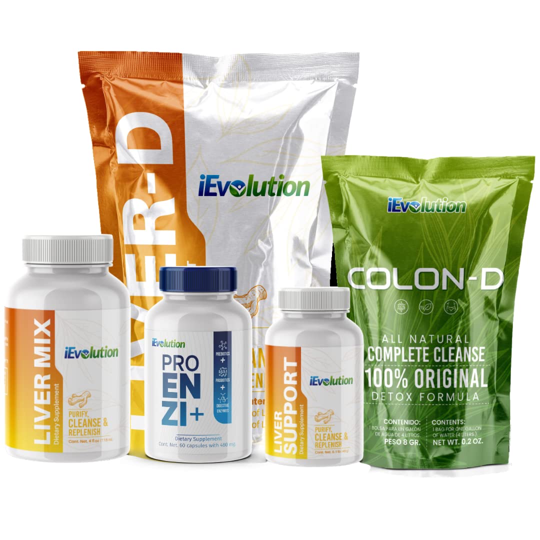iEvolution 21D-Challenge, bouteille detox: soutien potentiel du foie.
