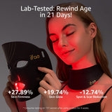 IFAE masque rouge pour le cou, ajustement confortable et design 3D.