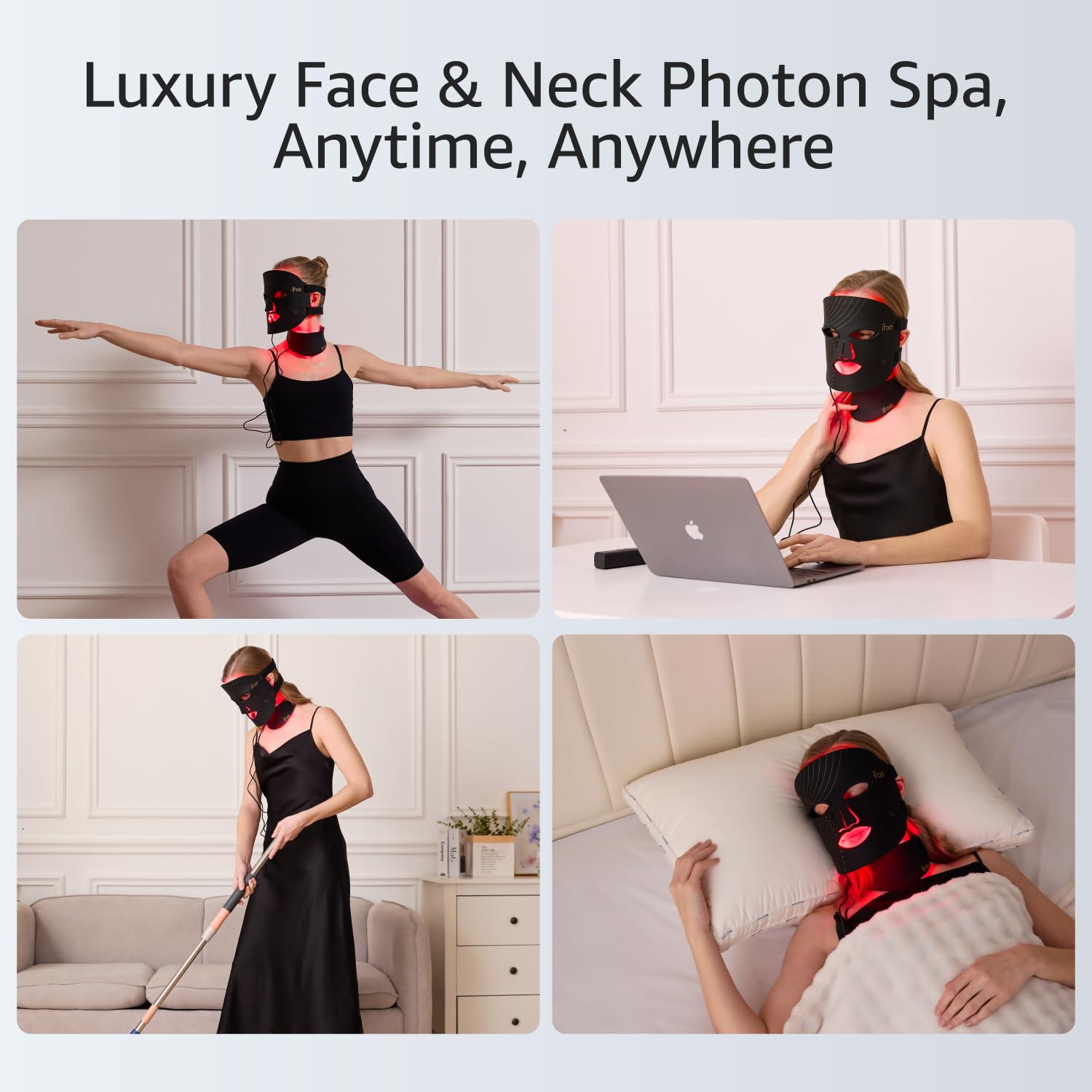 IFAE masque en silicone doux et hypoallergénique pour port quotidien.