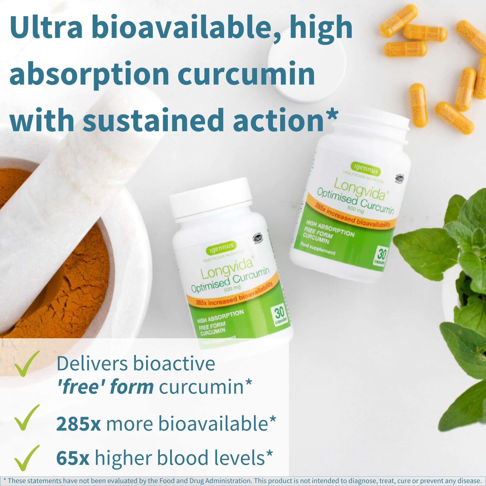 Bouteille Igennus Longvida avec 180 capsules, format pratique pour une routine régulière.