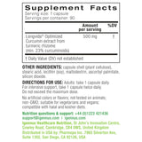 Igennus Longvida Curcumin 500mg – etiquette: compatible halal et casher, sans lactose ni gluten.