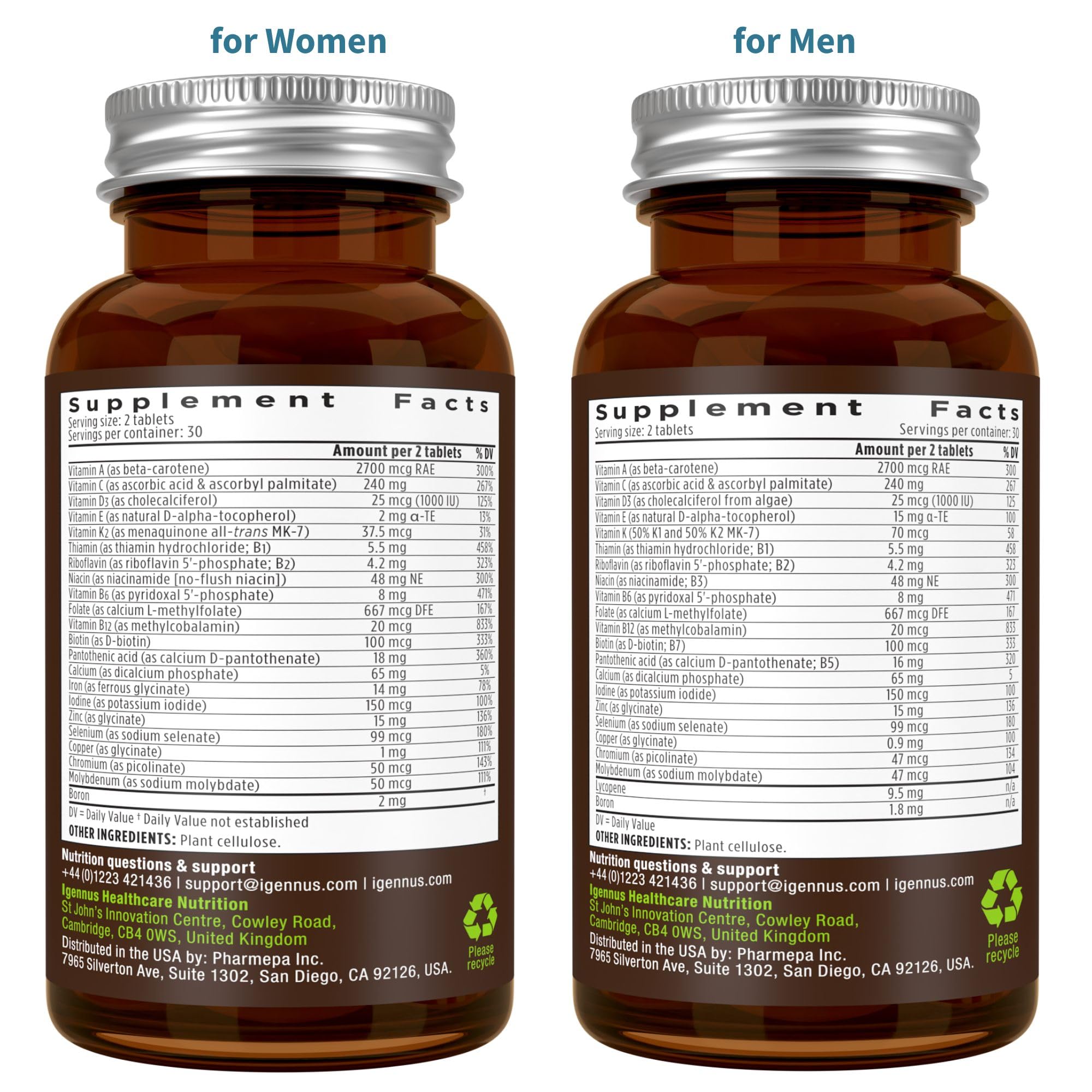 Concentration en zinc et vitamine D, soutien potentiel pour énergie et immunité.
