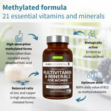 Igennus Multivitamine Femme – ingrédients clés visibles pour soutien nutritionnel quotidien