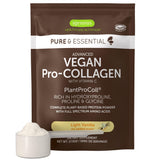 Igennus Poudre collagene vegan vanille dans sa bouteille, goût agréable et pratique.